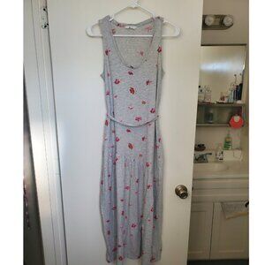 Lucky Brand Cotton Blend Floral Maxi Dress